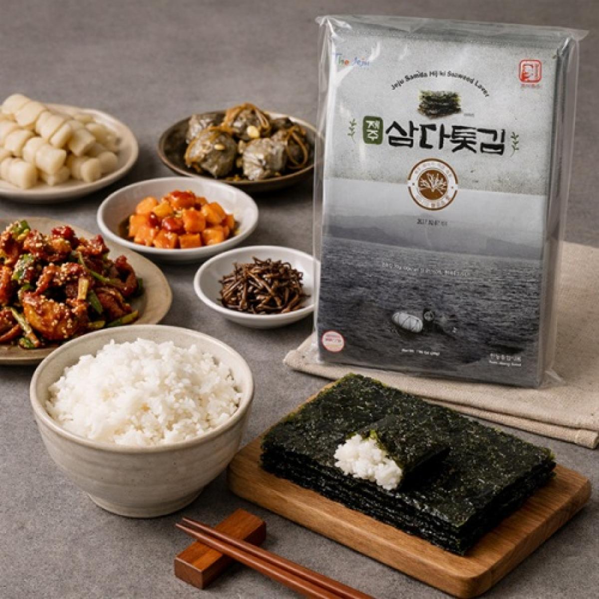 제주하우스 모드락 제주톳 전장김 도시락김 김자반 출시