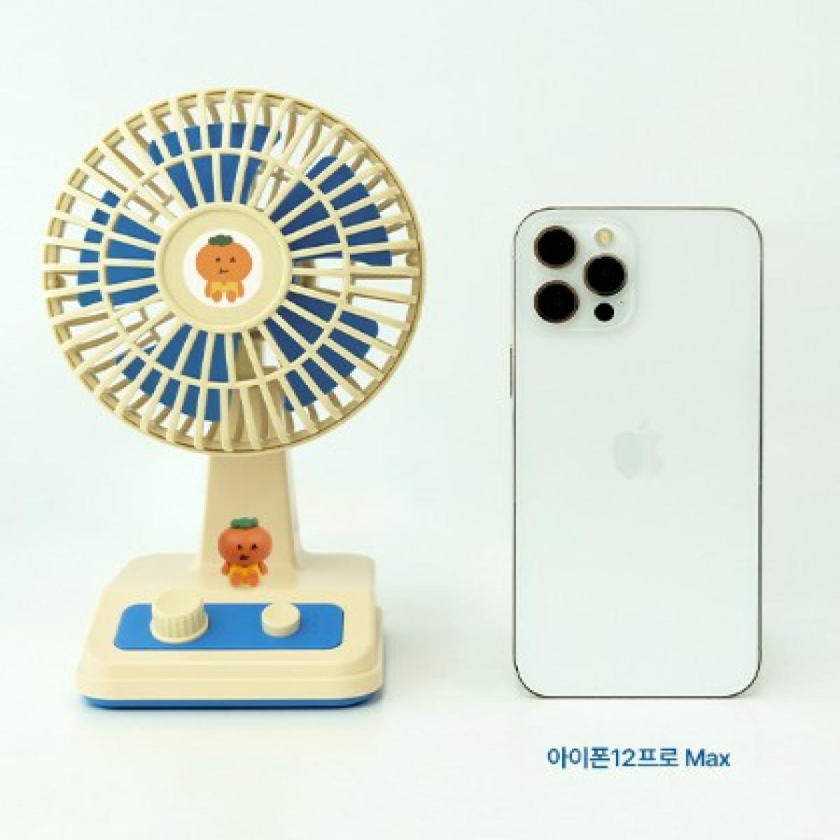 제주하우스 귤빵이 BLDC 탁상용 미니 레트로 선풍기