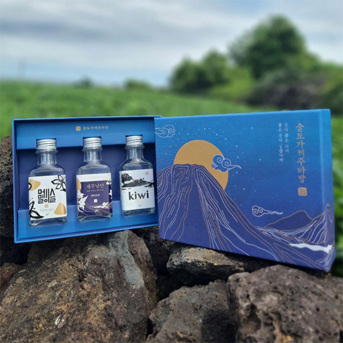 제주 전통 증류식 소주 미니어처 선물세트 100ml★